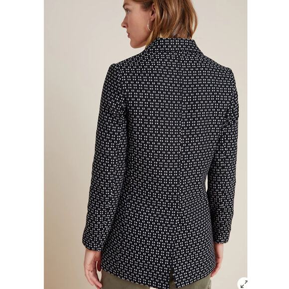 Anthropologie Filipa Textured Blazer in Black and White. Size XS - Picture 2 of 8